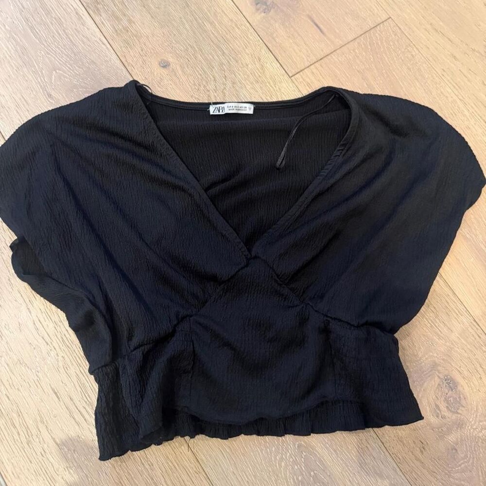 Zara Women's Black Crop-top
